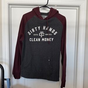 Trolls Maroon and Gray Hoodie